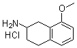 1,2,3,4-Tetrahydro-8-methoxy-2-naphthalenamine hydrochloride molecular structure (CAS 3880-76-0)