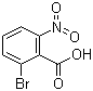 结构式 CAS# 38876-67-4, 2-溴-6-硝基苯甲酸