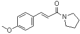 structure of CAS# 389572-70-7, 1-[(2E)-3-(4-Methoxyphenyl)-1-oxo-2-propenyl]pyrrolidine;Piperlotine A