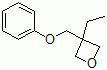 3-乙基-3-(苯氧基甲基)氧杂环丁烷分子结构 (CAS 3897-65-2)