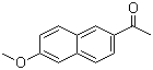 structure of CAS# 3900-45-6, 2-Acetyl-6-methoxynaphthalene;1-(6-Methoxy-2-naphthyl)ethan-1-one