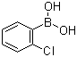 2-氯苯基硼酸分子结构 (CAS 3900-89-8)