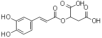 结构式 CAS# 39015-77-5, 2-[[3-(3,4-二羟基苯基)-1-氧代-2-丙烯-1-基]氧基]丁二酸
