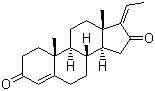 结构式 CAS# 39025-23-5, 孕二烯二酮