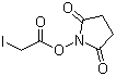 Iodoacetic acid N-hydroxysuccinimide ester molecular structure (CAS 39028-27-8)