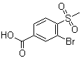结构式 CAS# 39058-84-9, 3-溴-4-甲磺酰基苯甲酸