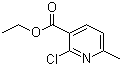 structure of CAS# 39073-14-8, Ethyl 2-chloro-6-methylnicotinate;2-Chloro-6-methyl-3-pyridinecarboxylic acid ethyl ester
