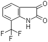 结构式 CAS# 391-12-8, 7-三氟甲基靛红; 7-三氟甲基-1H-吲哚-2,3-二酮