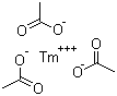 结构式 CAS# 39156-80-4, 乙酸铥(III)