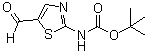 结构式 CAS# 391668-77-2, 2-(叔丁氧羰基氨基)噻唑-5-甲醛
