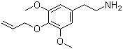 3,5-Dimethoxy-4-(allyloxy)phenethylamine molecular structure (CAS 39201-75-7)