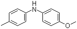 结构式 CAS# 39253-43-5, N-(4-甲氧基苯基)-4-甲基苯胺