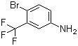 结构式 CAS# 393-36-2, 5-氨基-2-溴三氟甲苯; 3-三氟甲基-4-溴苯胺