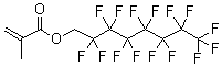 1H,1H-Pentadecafluorooctyl methacrylate molecular structure (CAS 3934-23-4)