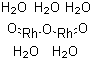 Rhodium(III) oxide pentahydrate molecular structure (CAS 39373-27-8)