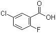 structure of CAS# 394-30-9, 5-Chloro-2-fluorobenzoic acid