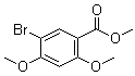 structure of CAS# 39503-51-0, Methyl 5-bromo-2,4-dimethoxybenzoate;2,4-Dimethoxy-5-bromobenzoic acid methyl ester; 5-Bromo-2,4-dimethoxybenzoic acid methyl ester; Methyl 2,4-dimethoxy-5-bromobenzoate