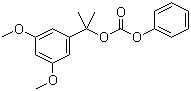 structure of CAS# 39507-97-6, 1-(3,5-Dimethoxyphenyl)-1-methylethyl phenyl carbonate;Carbonic acid 1-(3,5-dimethoxyphenyl)-1-methylethyl phenyl ester