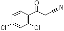 structure of CAS# 39528-61-5, 2,4-Dichlorobenzoylacetonitrile;2,4-Dichlorophenacyl cyanide; 3-(2,4-Dichlorophenyl)-3-oxo-propanenitrile