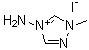 4-氨基-1-甲基-1,2,4-三唑鎓碘化物分子结构 (CAS 39602-93-2)