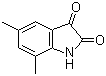structure of CAS# 39603-24-2, 5,7-Dimethyl-1H-indole-2,3-dione;5,7-Dimethylisatin