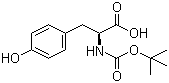 structure of CAS# 3978-80-1, Boc-L-Tyrosine;N-[(tert-Butoxy)carbonyl]-L-tyrosine
