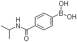 结构式 CAS# 397843-67-3, 4-(N-异丙基氨基羰基)苯硼酸