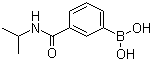 结构式 CAS# 397843-69-5, 3-(N-异丙基氨基羰基)苯硼酸