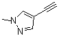 4-乙炔基-1-甲基吡唑分子结构 (CAS 39806-89-8)