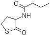 structure of CAS# 39837-08-6, N-(Tetrahydro-2-oxo-3-thienyl)butanamide;2-Butyramido-4-mercaptobutyric acid gamma-(thiolactone); N-Butyryl-DL-homocysteine thiolactone