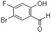 结构式 CAS# 399-00-8, 5-溴-4-氟-2-羟基苯甲醛