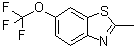 2-Methyl-6-(trifluoromethoxy)benzothiazole molecular structure (CAS 399-20-2)