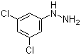 structure of CAS# 39943-56-1, 3,5-Dichlorophenylhydrazine;(3,5-Dichlorophenyl)hydrazine; 1-(3,5-Dichlorophenyl)hydrazine