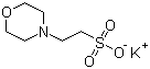 2-(N-Morpholino)ethanesulfonic acid potassium salt molecular structure (CAS 39946-25-3)