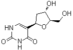 structure of CAS# 39967-60-7, Deoxypseudouridine;5-(2-Deoxy-beta-D-erythro-pentofuranosyl)-2,4(1H,3H)-pyrimidinedione
