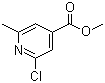 structure of CAS# 3998-90-1, Methyl 2-chloro-6-methylpyridine-4-carboxylate;Methyl 2-chloro-6-methylisonicotinate