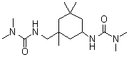 structure of CAS# 39992-90-0, N'-[3-[[[(Dimethylamino)carbonyl]amino]methyl]-3,5,5-trimethylcyclohexyl]-N,N-dimethylurea;1-(N,N-Dimethylurea)-3-(N,N-dimethylureamethyl)-3,5,5-trimethylcyclohexane; U-CAT 3503N