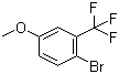 structure of CAS# 400-72-6, 2-Bromo-5-methoxybenzotrifluoride;3-Trifluoromethyl-4-bromoanisole