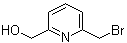 structure of CAS# 40054-01-1, 6-(Bromomethyl)-2-pyridinemethanol;[6-(Bromomethyl)pyridin-2-yl]methanol; 6-(Bromomethyl)-2-(hydroxymethyl)pyridine