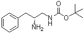 structure of CAS# 400652-57-5, [(2R)-2-Amino-3-phenylpropyl]carbamic acid 1,1-dimethylethyl ester
