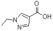 structure of CAS# 400858-54-0, 1-Ethyl-1H-pyrazole-4-carboxylic acid;1-Ethylpyrazole-4-carboxylic acid