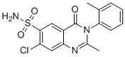 structure of CAS# 4015-23-0, Metolazone EP Impurity D;Didehydrometolazone;7-chloro-2-methyl-3-(2-methylphenyl)-4-oxoquinazoline-6-sulfonamide