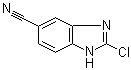 structure of CAS# 401567-00-8, 2-Chloro-1H-benzimidazole-6-carbonitrile;2-Chloro-1H-benzimidazole-5-carbonitrile; 2-Chloro-5-cyanobenzimidazole