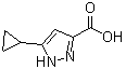 structure of CAS# 401629-04-7, 5-Cyclopropyl-1H-pyrazole-3-carboxylic acid;3-Cyclopropyl-1H-pyrazole-5-carboxylic acid