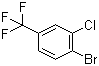 4-溴-3-氯三氟甲苯分子结构 (CAS 402-04-0)