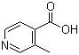 结构式 CAS# 4021-12-9, 3-甲基-4-吡啶羧酸