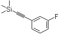 structure of CAS# 40230-96-4, [(3-Fluorophenyl)ethynyl]trimethylsilane