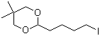 2-(4-Iodobutyl)-5,5-dimethyl-1,3-dioxane molecular structure (CAS 402480-06-2)