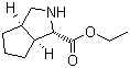结构式 CAS# 402958-25-2, (1S,3aR,6aS)-八氢环戊二烯并[c]吡咯-1-羧酸乙酯