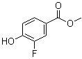 structure of CAS# 403-01-0, 3-Fluoro-4-hydroxybenzoic acid methyl ester;Methyl 3-fluoro-4-hydroxybenzoate